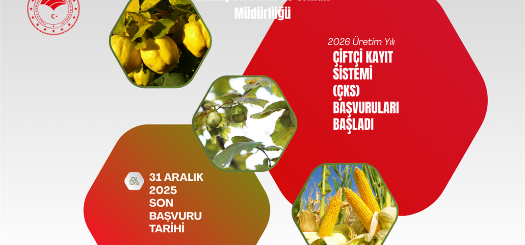 2026 Üretim Sezonu Çiftçi Kayıt Sistemi (ÇKS) Başvuruları Başladı.